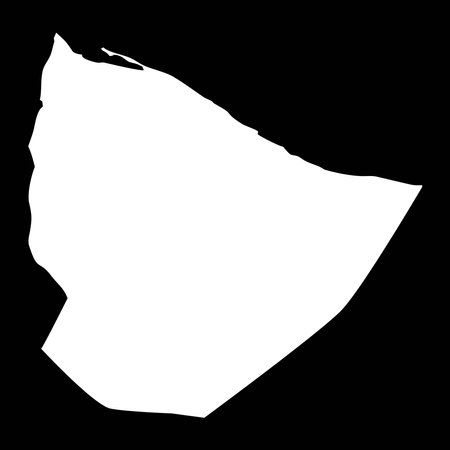 Nuqat al Khams district map, administrative division of Libya. Vector illustration.のイラスト素材