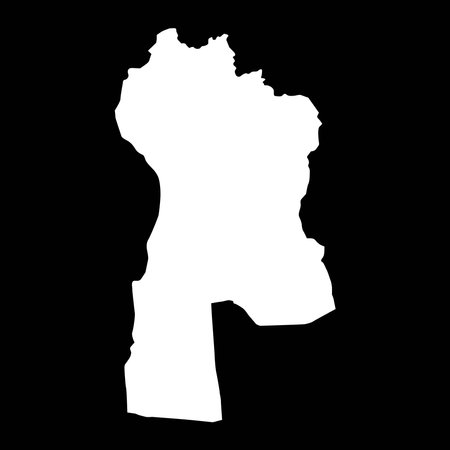 Bayankhongor province map, administrative division of Mongolia. Vector illustration.のイラスト素材