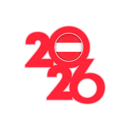 2026 banner with Austria flag inside.