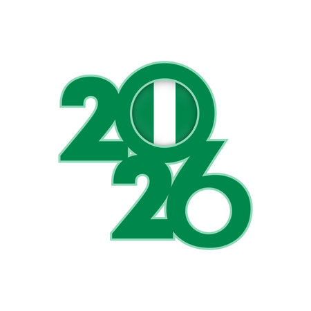 2026 banner with Nigeria flag inside.