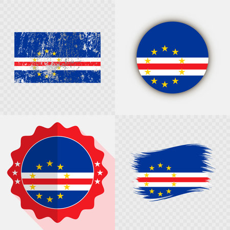 Cape Verde National Flag Icon Collection.のイラスト素材