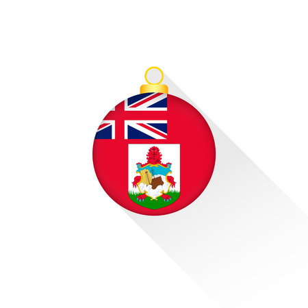 Bermuda National Flag Christmas Decoration.のイラスト素材