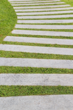 Garden pathの写真素材