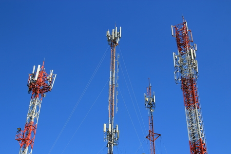 4G Cell site, Telecom radio tower or mobile phone base station
