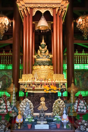CHIANG RAI, THAILAND - December 20, 2017: The Emerald Buddha image is in Wat Phra Kaew, Chiang Rai. Wat Phra Kaew Chiang Rai is famous place for Chiang Rai trip.のeditorial素材