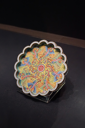 Taipei, Taiwan - November 22, 2018: Ancient Chinese imperial artifacts and artworks in National Palace Museum in Taipei City, Taiwan.のeditorial素材