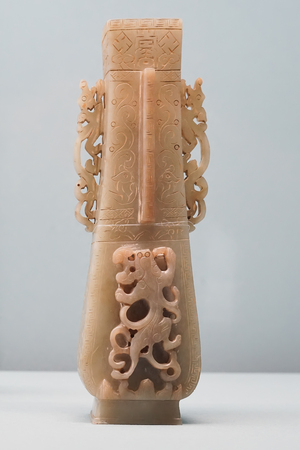 Taipei, Taiwan - November 22, 2018: Ancient Chinese imperial artifacts and artworks in National Palace Museum in Taipei City, Taiwan.のeditorial素材