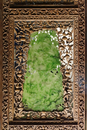 Taipei, Taiwan - November 22, 2018: Ancient Chinese imperial artifacts and artworks in National Palace Museum in Taipei City, Taiwan.のeditorial素材