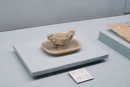 Taipei, Taiwan - November 22, 2018: Ancient Chinese imperial artifacts and artworks in National Palace Museum in Taipei City, Taiwan.のeditorial素材