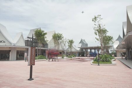 Samut Prakan, Thailand - September 06, 2019: The new one shopping mall in Samut Prakan province, Thailand named Central Village.のeditorial素材