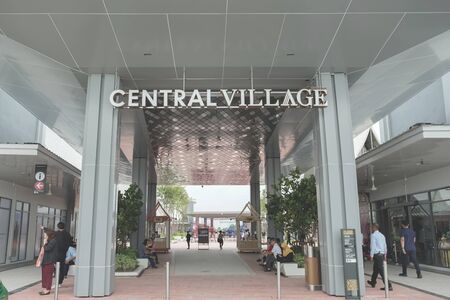 Samut Prakan, Thailand - September 06, 2019: The new one shopping mall in Samut Prakan province, Thailand named Central Village.のeditorial素材