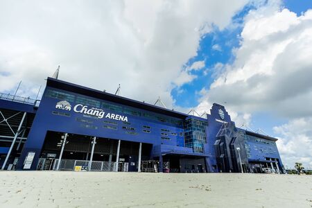 Buriram,Thailand - October 11 2019: Chang Arena or Thunder Castle Stadium of Buriram United Football Club in Buriram province,Thailand.のeditorial素材