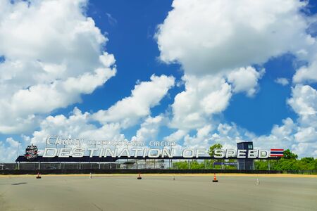 Buriram,Thailand - October 11 2019: Chang International Circuit in Buriram province, Thailand.のeditorial素材