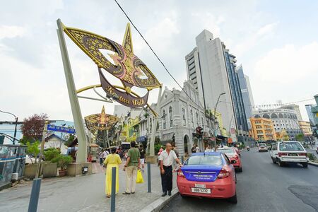 Kuala Lumpur, Malaysia - November 7, 2019: The famous travel destinations named Kasturi walk in...