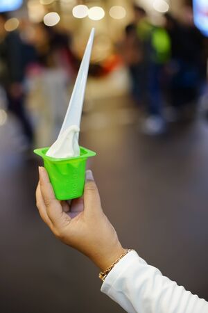 Kuala Lumpur, Malaysia - November 8, 2019: llaollao (pronounced as Yao Yao) the Spanish frozen yogurt franchise from Alicante, Spain.のeditorial素材