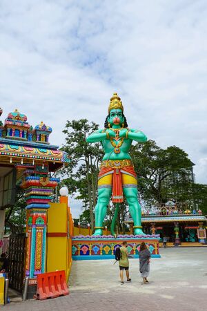 Kuala Lumpur, Malaysia - November 9, 2019: Beautiful Hinduism art at Batu caves. This is the famous travel destinations of Kuala Lumpur city, Malaysia.のeditorial素材