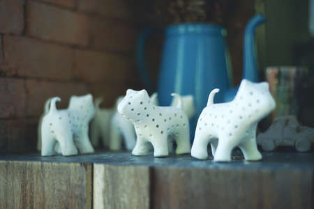 Ratchaburi, Thailand - June 20, 2020: The famous Modern Art Ceramic Gallery has been show at TAO HONG TAI ceramics factory in Ratchaburi province, Thailand.のeditorial素材