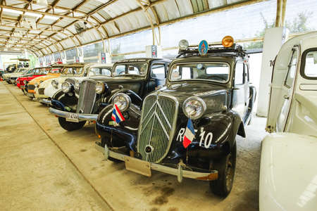 Nakhon Pathom, Thailand - August 27, 2020 : Classic cars in Jesada Technik Museum, Nakhon Pathom,...