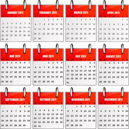 Calendar 2011の写真素材