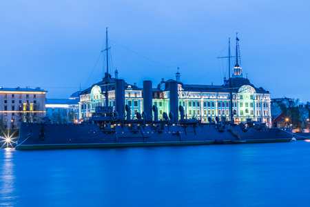 Russian cruiser Auroraのeditorial素材