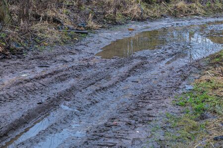 Bad ground or soil rural or suburb road