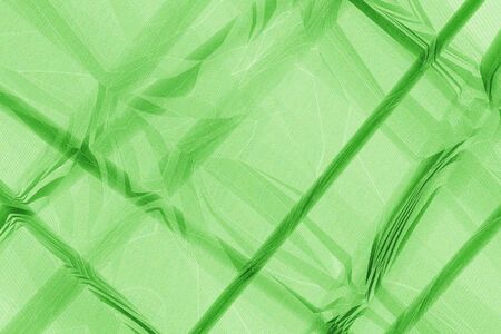 Handmade illustration or picture of green zigzags