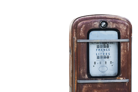 Vintage Fuel filler isolated on white background with clipping path included.の写真素材