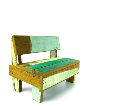 Vintage chair on white backgroundの写真素材