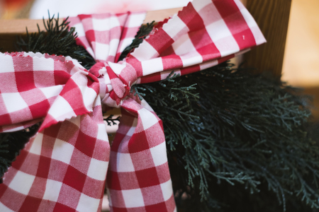 Soft focused on Silver ball Christmas celebration accessories on Christmas tree prepare for the Christmas and happy New Year festivalの写真素材
