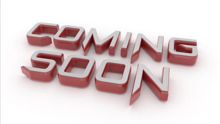 Coming soon message 3 d  Renderの写真素材