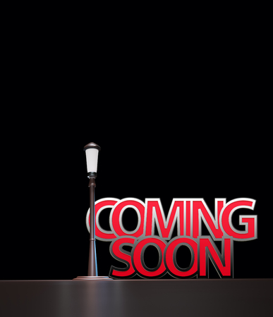 coming soon sign,3d renderingの写真素材