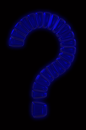 question mark high resolution 3d renderの写真素材