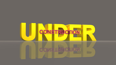 under construction 3d renderingの写真素材