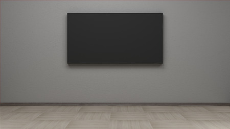 TV display 3d renderingの写真素材