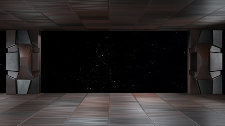 space environment, ready for comp of your characters.3d render