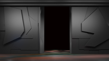 Space environment, ready for comp of your characters.3d renderingの写真素材