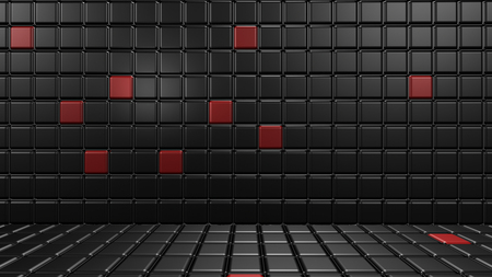 3d cubes abstract backgroundの写真素材