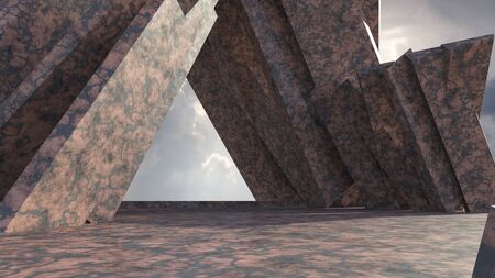 Space environment, ready for comp of your characters.3D rendering