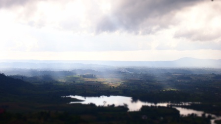 evening blue skyの写真素材