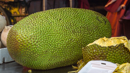 Durian fruit is one-piece and divided.