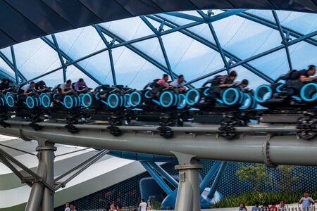 SHANGHAI, CHINA - MAY 15, 2018: Shanghai Disneyland is a famous tourist and popular family holiday...
