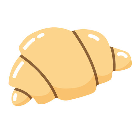 A croissant. Bakery products, hot muffinのイラスト素材