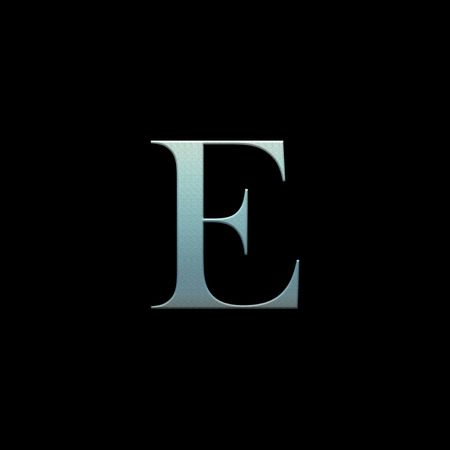 Letter of the alphabet on a black background to understand a concept of educationの写真素材