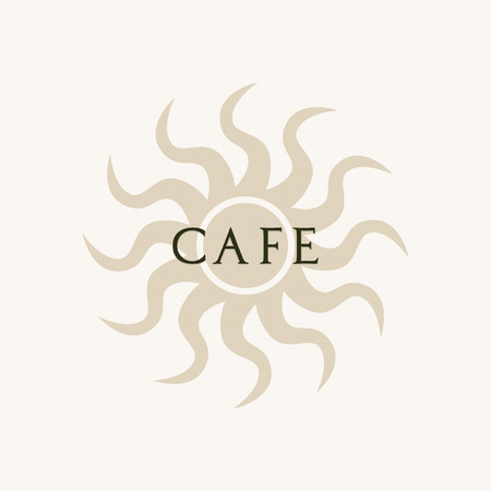 The word coffee on a brown sunshine means a concept of sweet business awakeningの写真素材