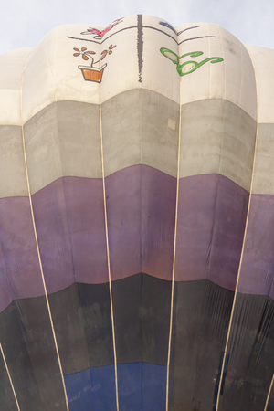 PAESTUM, ITALY, OCTOBER 04, 2014 gathering of hot air balloonsのeditorial素材