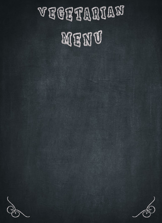 Vegetarian Menu written on a blackboard with a blue background to mean a concept to mean a conceptの写真素材