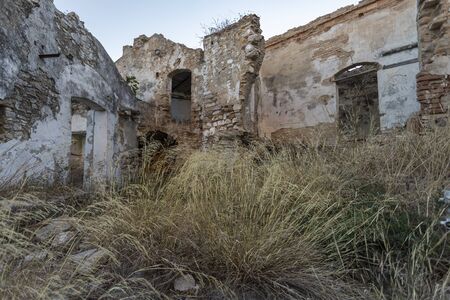 Craco, abandoned ghost town in Italyの写真素材