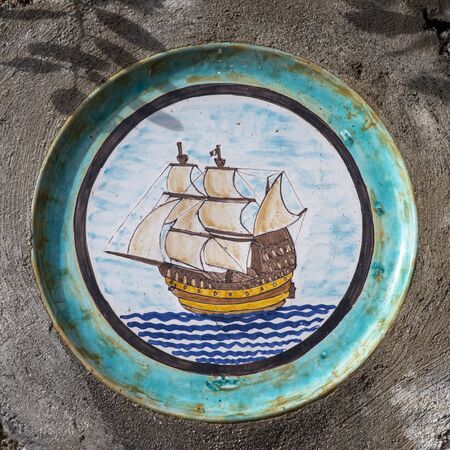 VIETRI SUL MARE, ITALY - November 20, 2019 ceramic product in the Italian "Costiera Amalfitana" to understand a concept of business tourism and cultureのeditorial素材