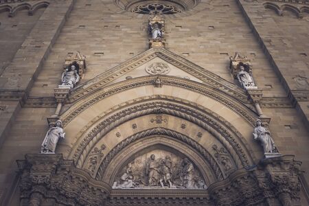 Arezzo, Italy - 18 September 2019 - Cathedral of Saints Peter and Donato Arezzoのeditorial素材