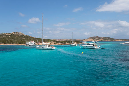 SANTA TERESA DI GALLURA, ITALY - July 30, 2021: Paradise beach in Sardiniaのeditorial素材